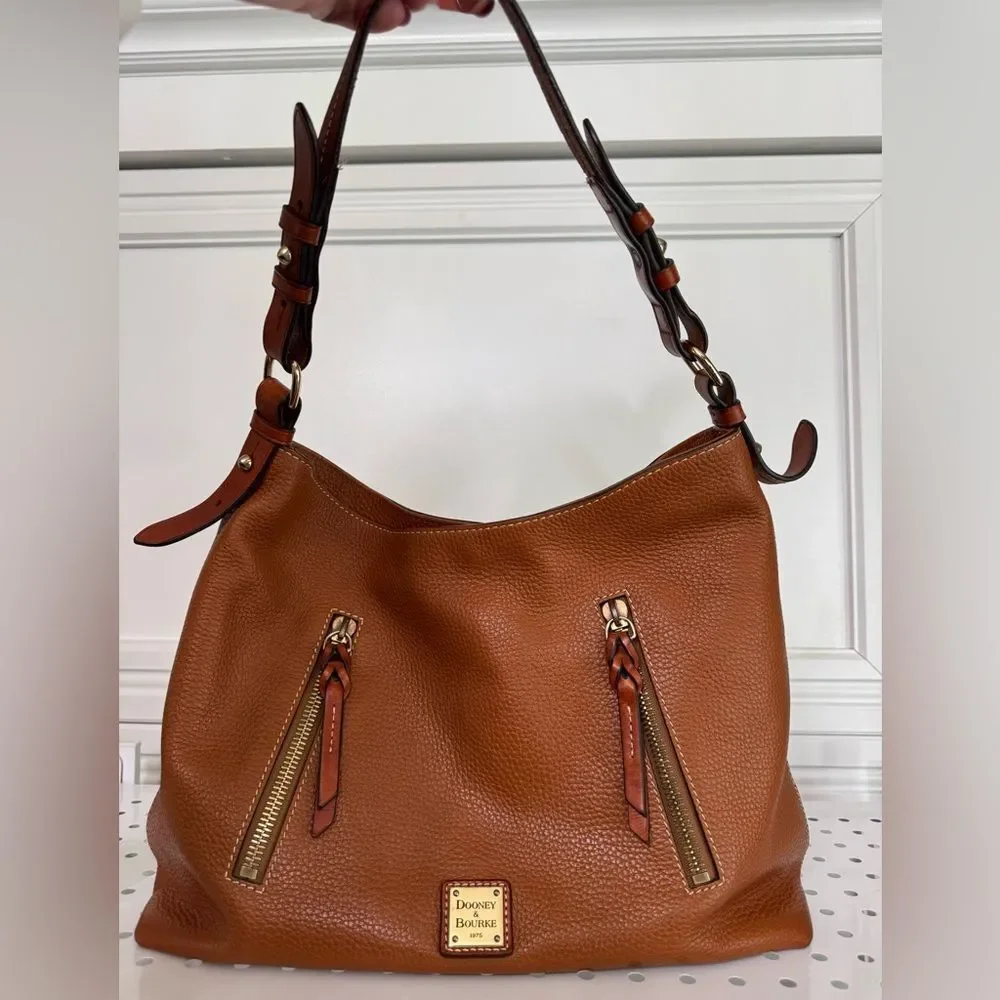 Dooney & Bourke Brown Leather Shoulder Bag